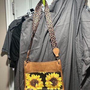 Pleather Sunflower Purse